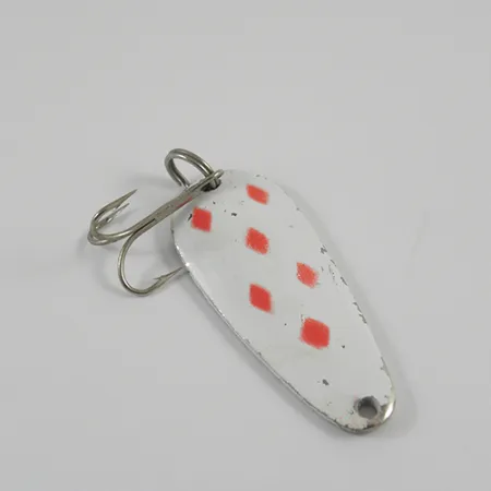 Blue Fox Tor-P-Do Lepel, Wit / Rood / Nikkel, 14g, #2783