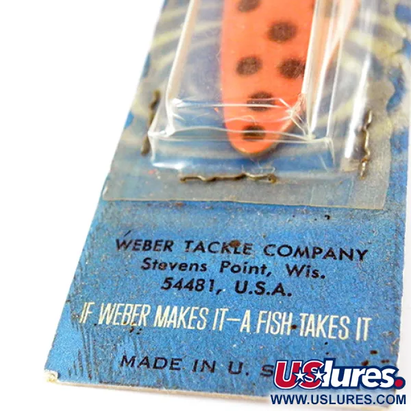 Weber Spoon Lepel, Rood / Zwart, 11g, Vintage OVP, #2802