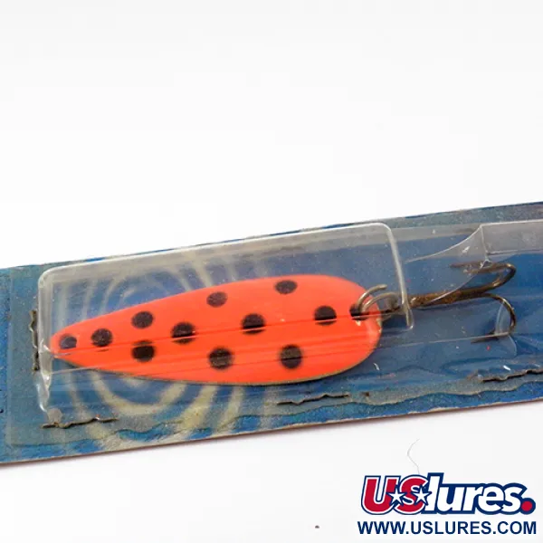 Weber Spoon Lepel, Rood / Zwart, 11g, Vintage OVP, #2802