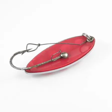 South Bend Sun Spot Lepel, Nikkel / Rood, 14g, wierloos, #2807