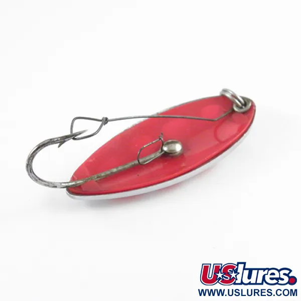 South Bend Sun Spot Lepel, Nikkel / Rood, 14g, wierloos, #2807