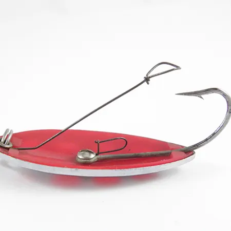 South Bend Sun Spot Lepel, Nikkel / Rood, 14g, wierloos, #2807