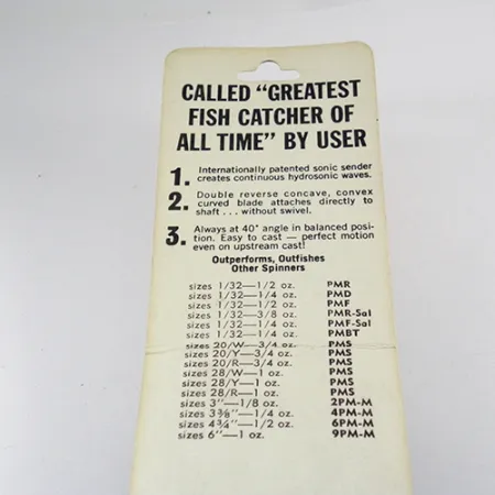 Panther Martin 20 Spinner, Zwart, 21g, Harrison-tijdperk, #2808