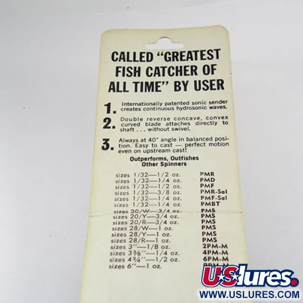 Panther Martin 20 Spinner, Zwart, 21g, Harrison-tijdperk, #2808