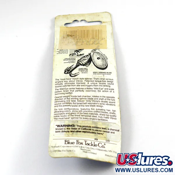 Blue Fox Vibrax Wild Eye Spinner, Goud, 4g, Wild Eye, #2810