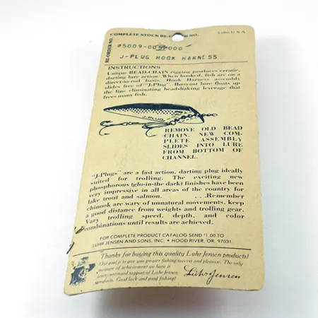 Luhr Jensen Hook Harness Onderlijn, Nikkel, 6g, Kogelketting, #2811