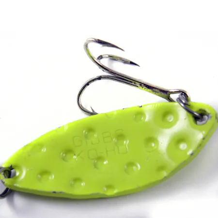 Gibbs KOHO Lepel, Chartreuse, 14g, Gehamerde textuur, #2813