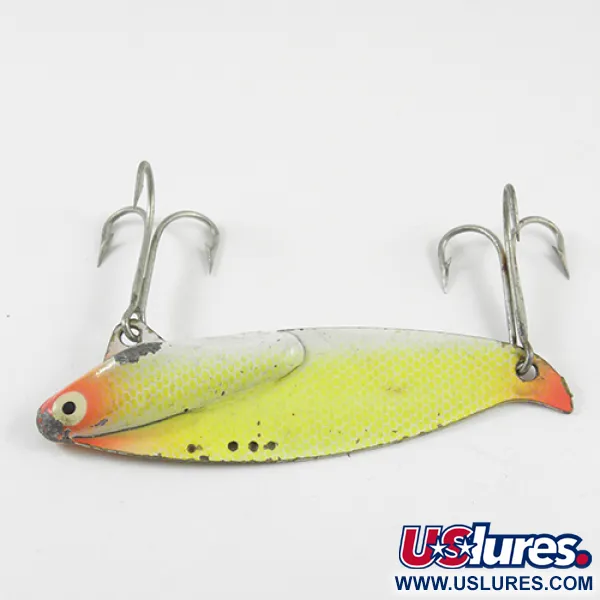 Heddon Sonar 435 Blade Bait, Geel/Rood, 35g, Verstelbaar Oog, #2820