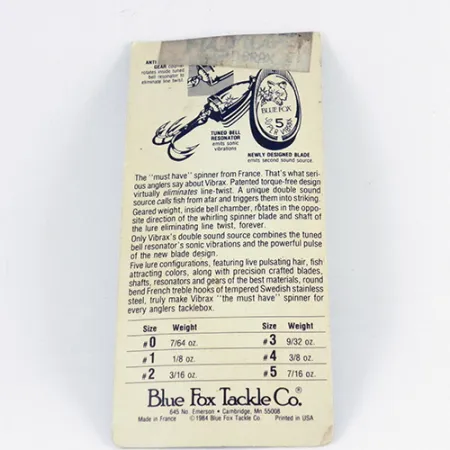 Blue Fox Super Vibrax 3 Spinner, Zilver, 8g, Anti-kink, #2848