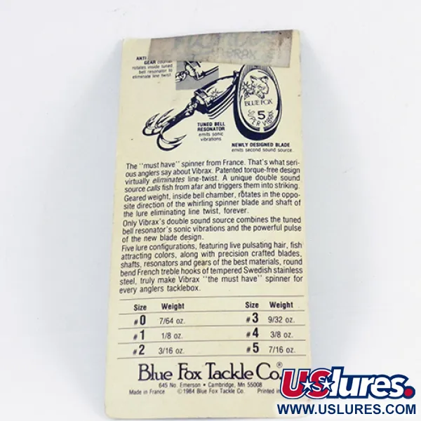 Blue Fox Super Vibrax 3 Spinner, Zilver, 8g, Anti-kink, #2848