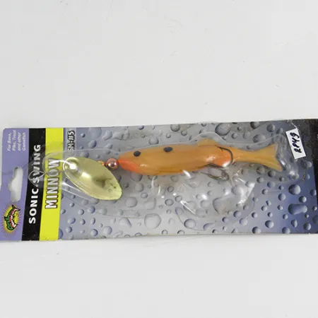 Renosky Sonic Swing Minnow Hybride Spinner, Goud, 7g, Spinnerblad, #2849