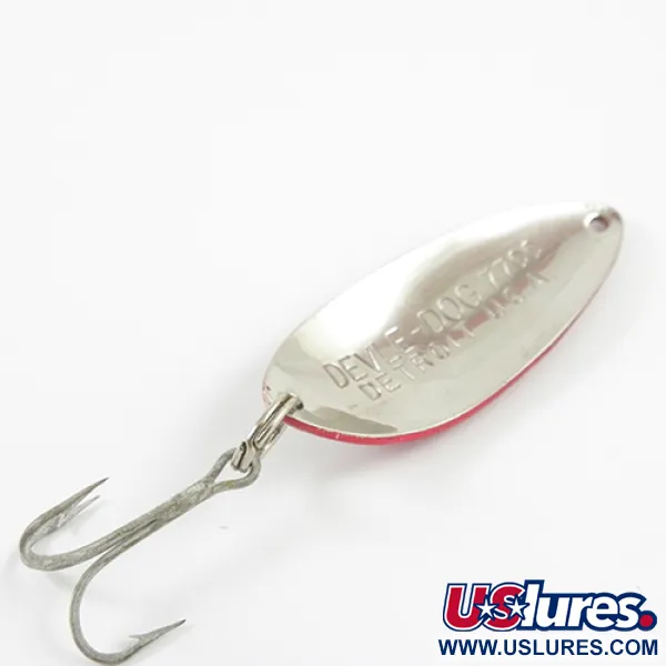 Eppinger Dardevle Devle Dog 7700 Lepel, Rood-Wit, 14g, #2891