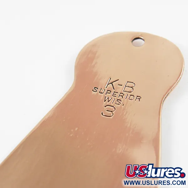 K-B Bait K-B Spoon 3 Lepel, Koper, 25g, Vintage USA, #2912