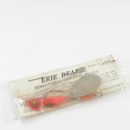 Erie Dearie Walleye Killer Spinnerbait, Nikkel / Rood, 12g, #2932
