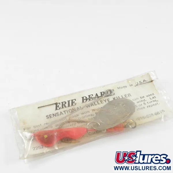 Erie Dearie Walleye Killer Spinnerbait, Nikkel / Rood, 12g, #2932