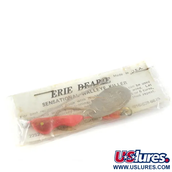 Erie Dearie Walleye Killer Spinnerbait, Nikkel / Rood, 12g, #2932