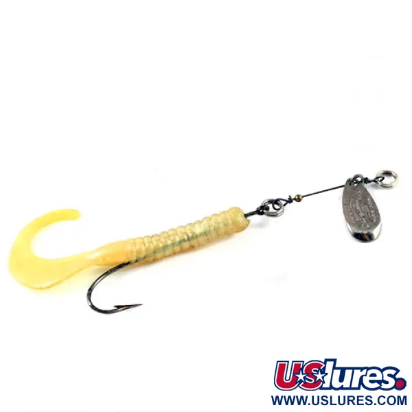 Prescott Spinner Spinner, Nikkel, 4g, Curly Tail Grub, #2933