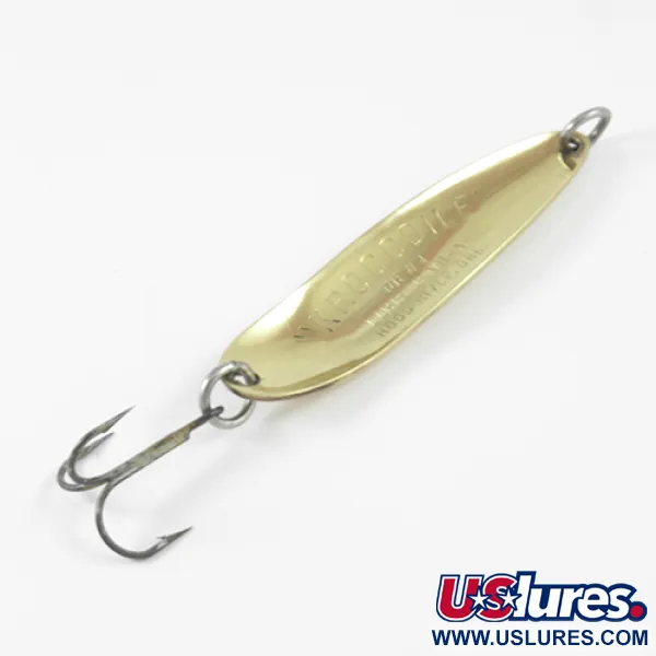 Luhr Jensen Krocodile Die #4 Lepel, Gehamerd messing, 14g, #2956