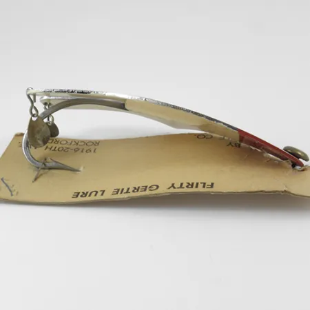 Weedless Flirty Gertie Lepel, Nikkel / Rood, 21g, Wierloos, #2961