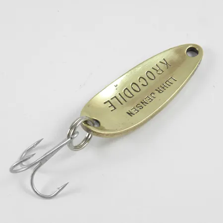 Luhr Jensen Krocodile Lepel, Goud / Rood, 9g, Long Cast Profiel, #2965