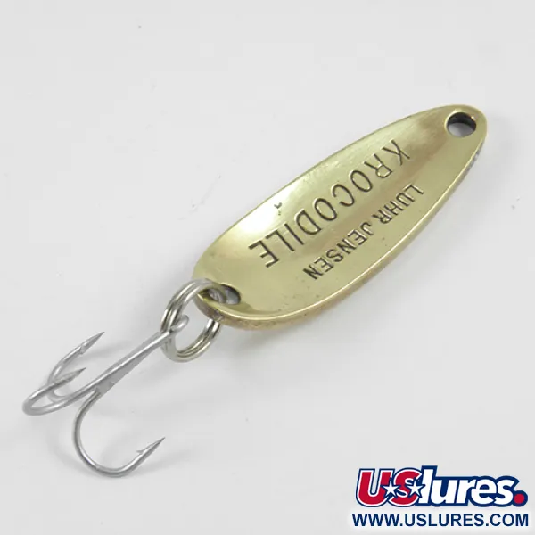 Luhr Jensen Krocodile Lepel, Goud / Rood, 9g, Long Cast Profiel, #2965