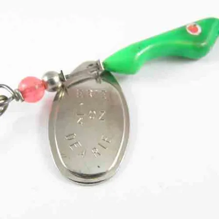 Erie Dearie Walleye Killer Spinner, Nikkel / Groen, 9g, USA, #2991
