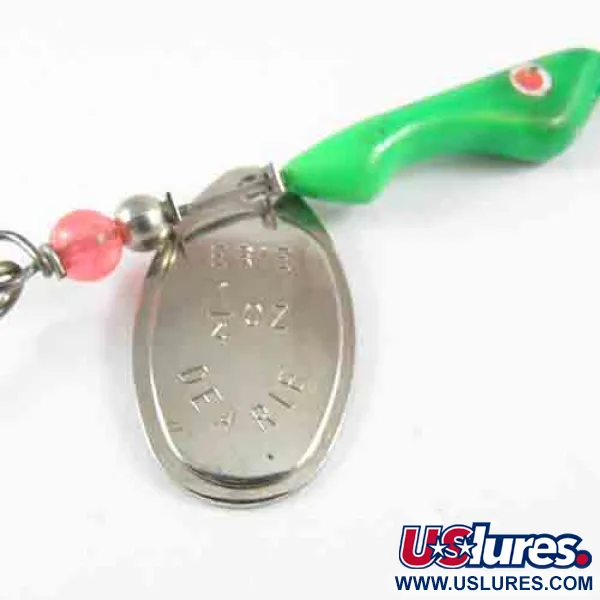 Erie Dearie Walleye Killer Spinner, Nikkel / Groen, 9g, USA, #2991