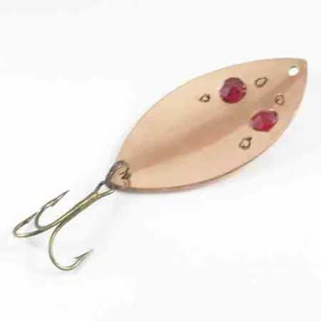 Gibbs Ruby Eye Wiggler Lepel, Koper, 35g, Rode Kralen, #2993