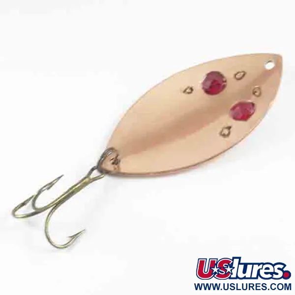 Gibbs Ruby Eye Wiggler Lepel, Koper, 35g, Rode Kralen, #2993