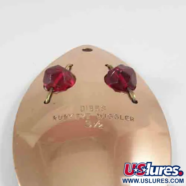 Gibbs Ruby Eye Wiggler Lepel, Koper, 35g, Rode Kralen, #2993