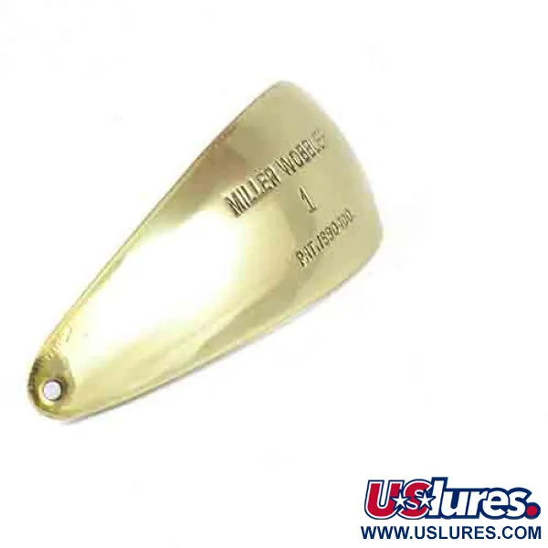 Miller Weedless Wobbler Lepel, Goud, 14g, Wierbeschermer, #2995