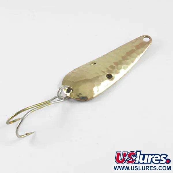 Katch King Weedless Lepel, Gehamerd messing, 10g, wierloos, #2996