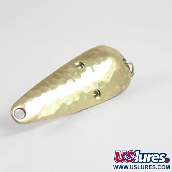 Katch King Weedless Lepel, Gehamerd messing, 10g, wierloos, #2996