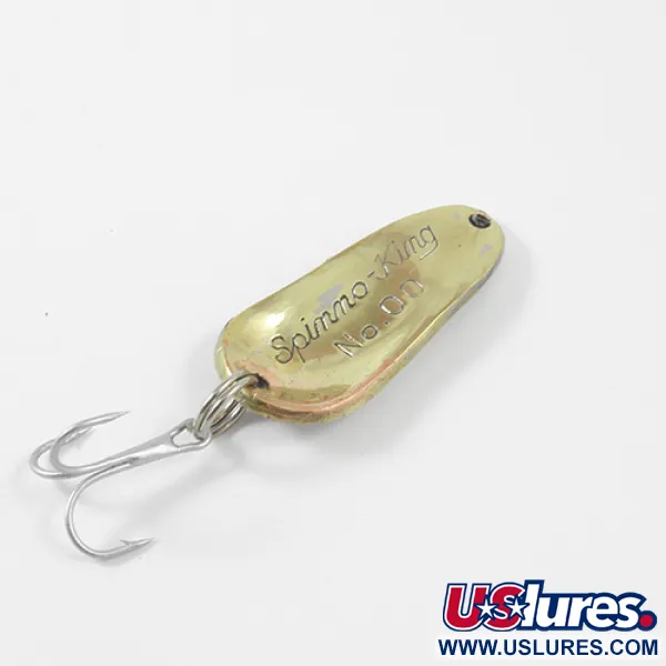 Weller Spinno-King 00 Lepel, Nikkel / Goud, 7g, Vintage, #3012