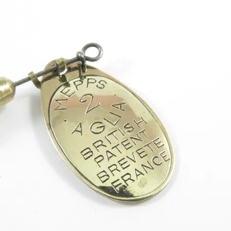 Mepps Aglia 2 Spinner, Messing, 4,5g, Vintage Markering, #3029