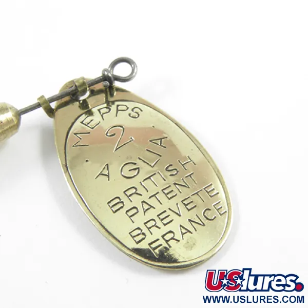 Mepps Aglia 2 Spinner, Messing, 4,5g, Vintage Markering, #3029