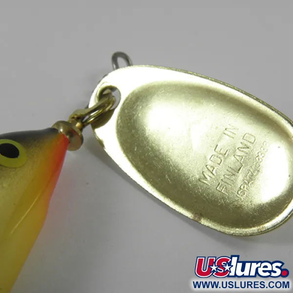 Blue Fox Vibrax Minnow Spin 2 Spinner, Goud, 7g, Verguld blad, #3032