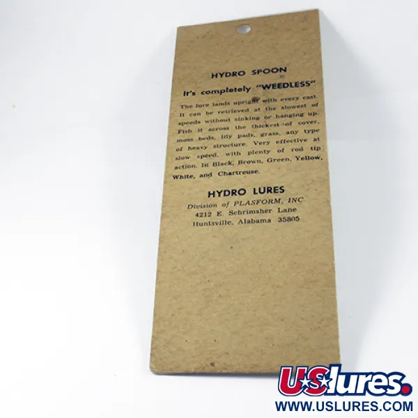 Hydro Lures Weedless Hydro Spoon, Wit/Grijs/Rood, 14g, Anti-wier, #3039