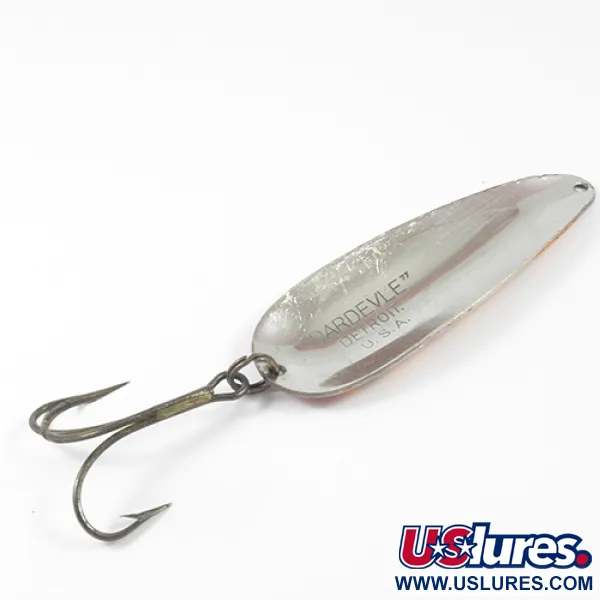 Eppinger Dardevle Lepel, Rood/Oranje/Nikkel, 28g, Vintage, #3044