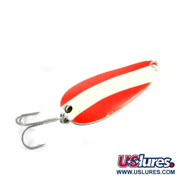 Glen Evans Evans Lepel, Rood / Wit / Nikkel, 21g, Vintage, #3048