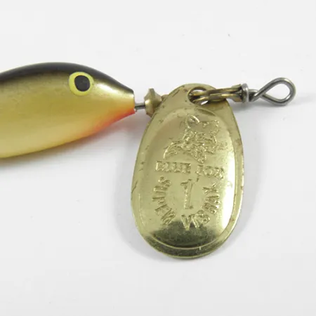 Blue Fox Vibrax Minnow Spin 1 Spinner, Messing, 4g, Fox-logo, #3064