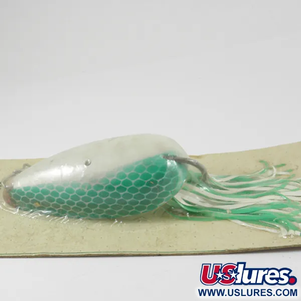 Hydro Lures Weedless Hydro Spoon Lepel, Wit/Groen, 17g, #3074