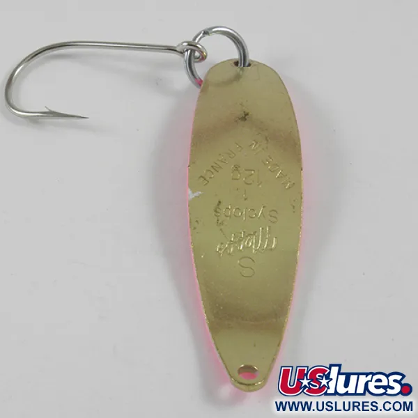 Mepps Syclops 1 Lepel, Roze/Messing, 12g, Enkele Haak, #3097