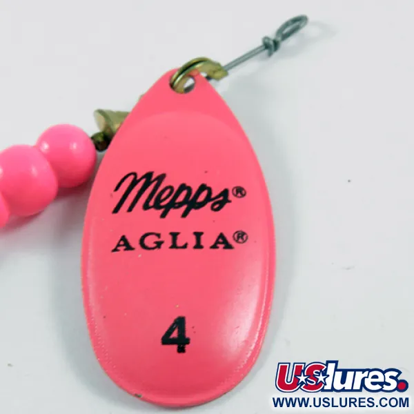 Mepps Aglia Hot Pink 4 Dressed (bucktail) Spinner, Roze, 10g, #3099