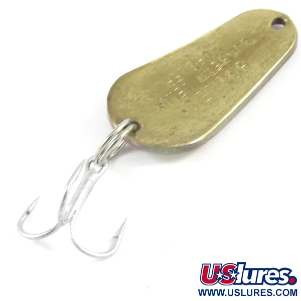 Boyle's Sunbeam Delux Wobbler Lepel, Rood/Wit/Messing, 9.5g, #3122