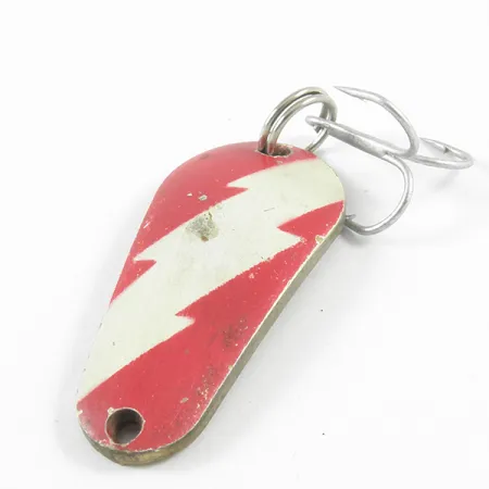 Boyle's Sunbeam Delux Wobbler Lepel, Rood/Wit/Messing, 9.5g, #3122