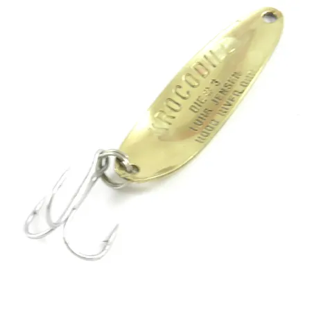 Luhr Jensen Krocodile Die #3 Lepel, Gehamerd messing, 10g, #3125