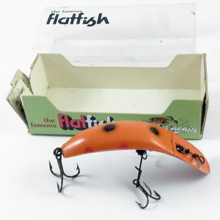 Helin Tackle FlatFish X5 Kunstaas, Rood / Zwart, 5,5g, Vintage, #3148