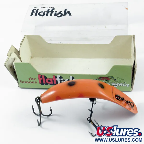 Helin Tackle FlatFish X5 Kunstaas, Rood / Zwart, 5,5g, Vintage, #3148