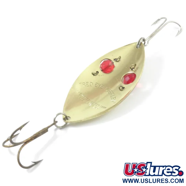 Hofschneider Red Eye Wiggler Lepel, Messing/Rood, 25g, Glasogen, #3158